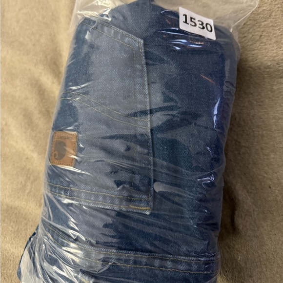 Carhartt Rugged Flex Relaxed Fit Light Wash Denim Blue Jeans Size 38X32 Mens - Picture 9 of 9